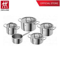 ZWILLING ชุดหม้อสแตนเลสสตีล รุ่น Zwilling Prime ทนทาน เซท 5 ชิ้น สีเงิน N64060004