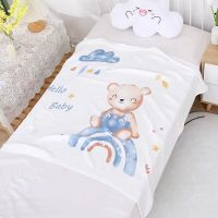 【CC】❃✘  Double-layer Soft Baby Cartoon Printing Newborn Wrap Four Seasons Childrens