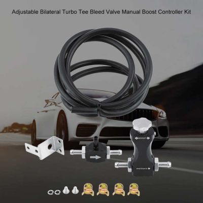 Adjustable Bilateral Tee Bleed Valve Manual Boost Controller Kit Universal for Car