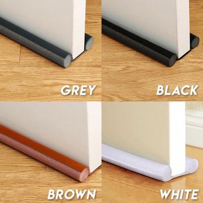 【LZ】 Door Bottom Seal Strip Under Door Noise Stopper Adjustable Door Sweeps Cold Air Stopper Sweep Sliding Door Draft Guard Sound