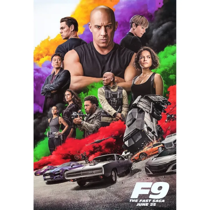 โปสเตอร์ หนัง Movie Fast & Furious เร็วแรงทะลุนรก โปสเตอร์ติดผนัง โปสเตอร์สวยๆ  ภาพติดผนัง Poster | Lazada.Co.Th