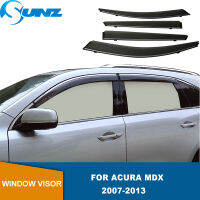 Deflector หน้าต่างด้านข้างสำหรับ Acura MDX 2007 2008 2009 2010 2011 2012 2013รถ Rain Shield Deflectors กันสาด Trim อุปกรณ์เสริม