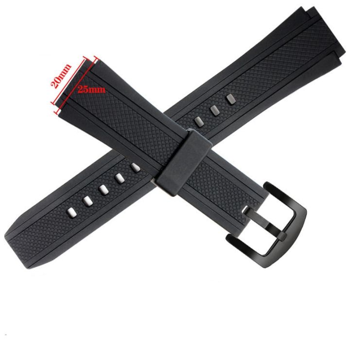 silicone-rubber-sports-watch-strap-for-casio-edifice-ef-552-watchbands-ef-552d-1a-men-39-s-bracelet-stainless-buckle-25x20mm