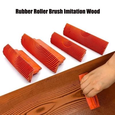 Wood Painting Roller To Paint Imitation Wood Graining Wall Painting Home Decoration Art Embossing DIY Brushing Painting Tools Paint Tools Accessories