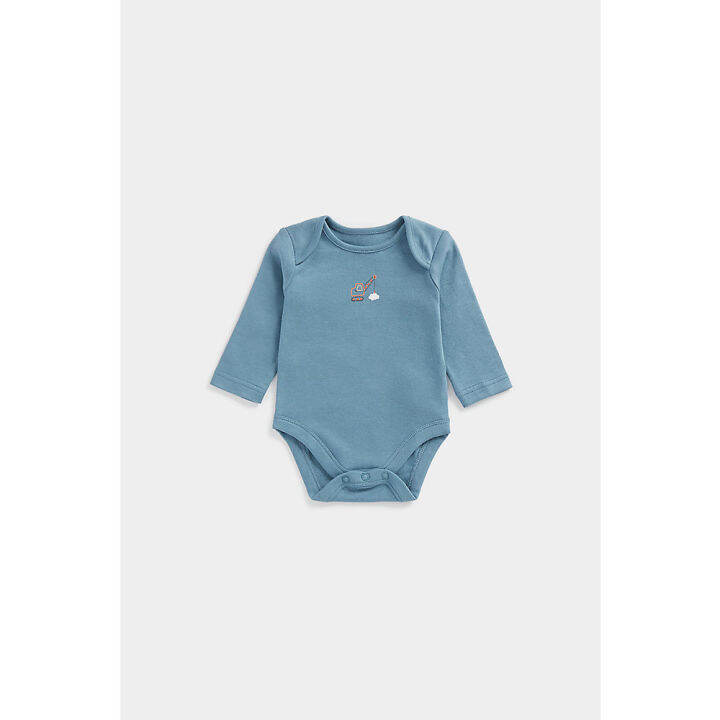 ชุดบอดี้สูทเด็ก-mothercare-trucks-long-sleeved-bodysuits-5-pack-cd312