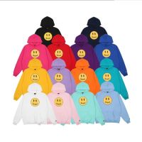 xxSpotxxPlus sizexDrew House xx14 colors new loose printed cotton casual long-sleeved hooded sweater