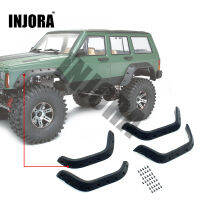 【User-friendly】 Ninjora คิ้วบังโคลนยางสีดำตีนตะขาบ RC 1:10ชิ้นสำหรับ SCX10ตามแนวแกน II 90046 90047ตัวถังรถ