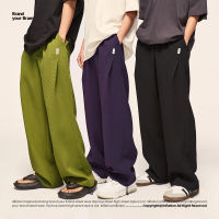 INFLATION Vintage Waffle กางเกงขากว้างผู้ชาย Casual Sweatpant กีฬา Unisex Plus ขนาด Track Pant