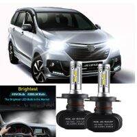 สำหรับ Toyota Avanza (F650) 2012-2019 (หัว) H4ไฟ LED ไฟหน้ารถไฟหน้าอัตโนมัติ6000K สีขาวอุปกรณ์เสริม