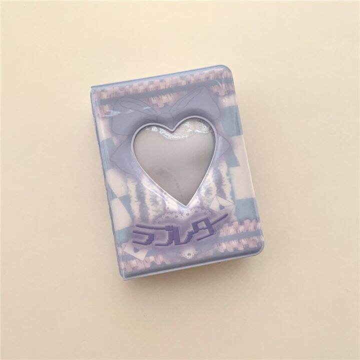 40-grids-heart-love-photo-album-hollow-storage-album-3-inch-cartoon-photo-album-collection-book-photocard-holder-chasing-album-photo-albums