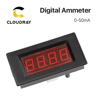 Cloudray 50mA LED Digital Ammeter DC 0-50mA Analog Amp Panel Meter Current for CO2 Laser Engraving Cutting Machine