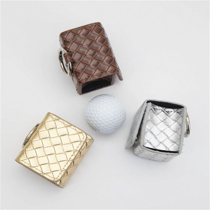 laogeliang-กระเป๋ากอล์ฟแบบพกพามินิกันน้ำ-pu-หนังสแควร์เอวแพ็ค-golf-ball-storage-case