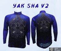 เสื้อตกปลา JK Thailand เสื้อกันยูวี ลาย YAK SHA V2 ป้องกันรังสี UV 80% แห้งเร็ว