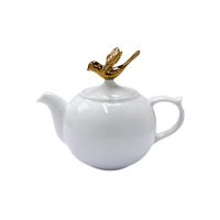 โปรแซ่บ DD4Uกาน้ำชาพอร์ซเลน GOLDEN BIRDIE TEAPOT - MEDIUM