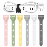 Silicone Cable Organizer Strap Reusable Phone Data Cord Cable Winder Earphone Wire Storage Cable Tie Mouse Charging Line Clip Cables Converters