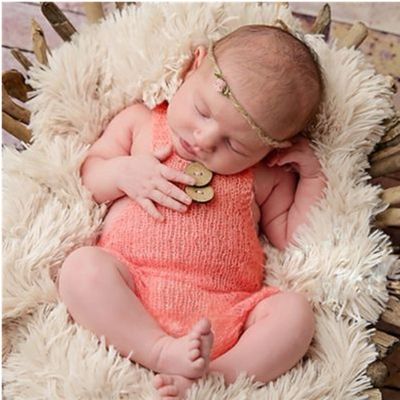 ✜ 9 tipos newborn fotografia prop botão macacão calças de malha crianças foto outfit infantil adereços