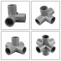 1pc 20/25/32mm 3/4/5/6-way Three-Dimensional PVC Connector Water Pipe Fittings Connectors DIY Plastic Joints