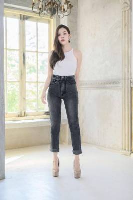 👖 2511 Vintage Denim Jeans by Araya กางเกงยีนส์ กางเกงยีนส์ ผญ กางเกงยีนส์เอวสูง กางเกงยีนส์ทรงบอยสลิม ขาเล็กผ้าไม่ยืด