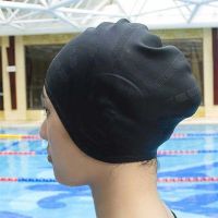 Swimming Pool Cap Protect Ears Long Hair High Elastic Swimming Caps Men Women Waterproof Large Silicone Diving Hat for Adults Swim Caps