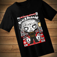 #067 เสื้อยืดลายการ์ตูน BLACKPARADE เสื้อยืดสีดำ เสื้อใส่เล่น เสื้อยืด เสื้อคอกลม ใส่สบาย เสื้อสกรีน เสื้อสั่งทำ เสื้อยืดแขนสั้น เสื้อเท่