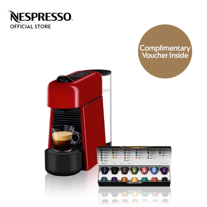 Nespresso® Essenza Plus D Red with Free Coffee Capsules Lazada PH