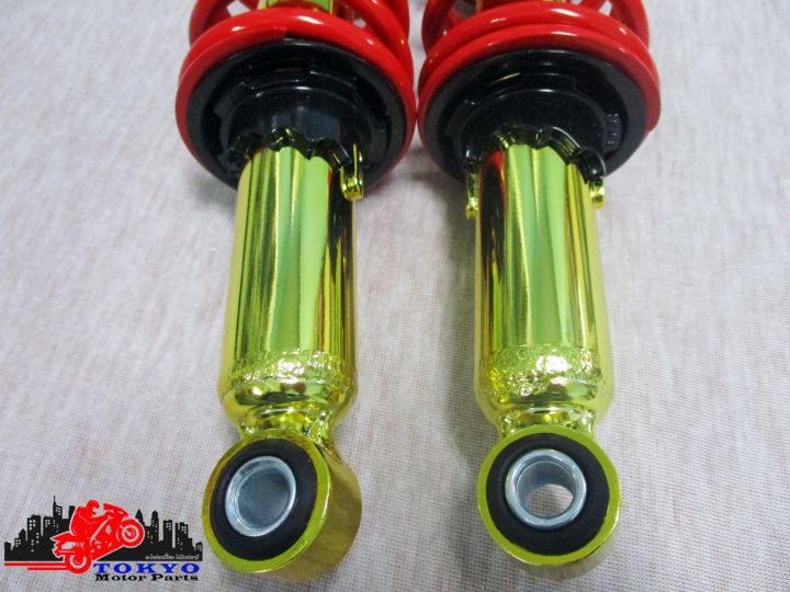 honda-dax-st50-st70-chaly-cf50-cf70-rear-shock-cylinder-gold-spring-red-โช๊คหลัง-กระบอกทอง-สปริงแดง