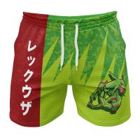 2023 NewRayquaza Classic Pokemon Gym Shorts