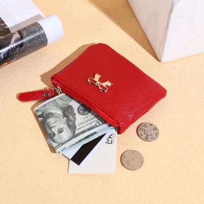 กระเป๋ากุญแจหนัง PU แฟชั่นผู้หญิง FJSLN7 Dompet Koin กระเป๋าเก็บของกระเป๋าสตางค์ขนาดเล็กการเปลี่ยนแปลงเงินกระเป๋าเก็บบัตรกระเป๋า