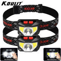 KDULIT Portable Multimode LED Headlamps COB Sensing Headlamps Portable Multimode LED Headlamps USB Rechargeable Heade spas