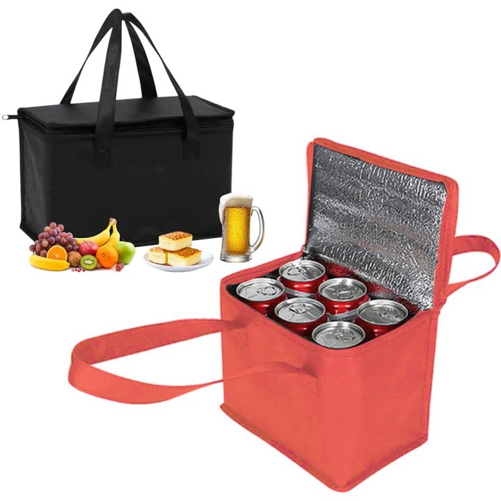 Thermal Insulated Cooler Bags Large Women Men Picnic Lunch Bento Box Trips  BBQ Meal Ice Zip