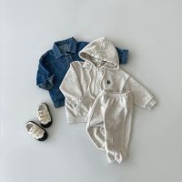 2023 Baby Casual Tracksuit Children Boys Cotton Zipper Hooded Jacket+Jogger Pants Set 2Pcs/Sets Kids Girls Leisure Sport Suit