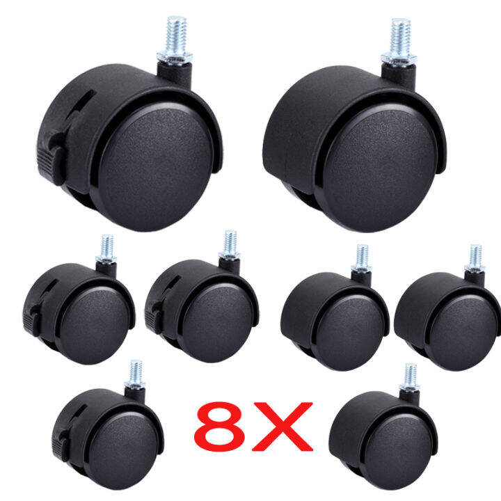 8 pieces Furniture Wheel Coffee Table Tea Table Roller Caster 40mm M8
