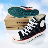 HITAM PRIA PUTIH Warrior Classic HighCut High Black White Warior School Shoes For Men Women Black White Size 37 To 44 - Original Quality