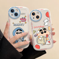 ?คลังสินค้าพร้อม?เคสเข้ากันได้กับ iPhone 14 13 12 11 Pro Max X XR Xs Max 8 7 6S Plus SE 2020เคสโทรศัพท์น่ารักเครยอนชินจังฝาครอบป้องกันนิ่ม