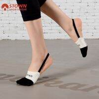 【YD】 Stown Pilates Half Socks Womens Breathable Size Sweat Absorbing Non-slip Anti-toe Terry