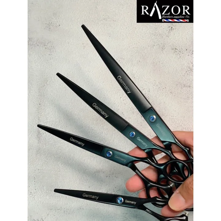 Philippine spot Germany Scissors Black Stainless Steel Haircutting