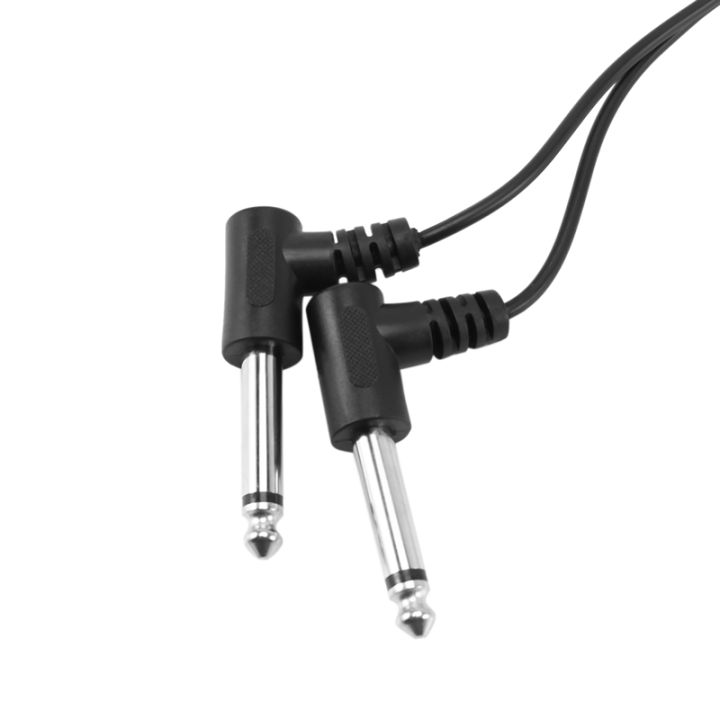 3pcs-3-5mm-mini-1-8-inch-trs-stereo-female-jack-to-dual-1-4-6-35mm-male-plug-mono-ts-right-angle-adapter-cable