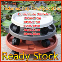 【สหรัฐอเมริกา Stock 】หนาแจกันพลาสติกถาดลูกกลิ้งรอบแชสซี Potted พืชน้ำที่ถอดออกได้คอนเทนเนอร์ Universal ล้อกระถางดอกไม้ผู้ถือพาเลทขาตั้งฐานล้อ