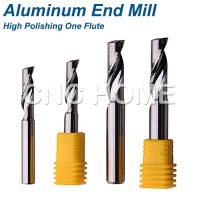 1pc hrc55 เครื่องตัดคาร์ไบด์กัดหนึ่งขลุ่ย End Mill สําหรับอลูมิเนียม 1mm ถึง 12mm CNC Router Bits ทังสเตนเหล็กเกลียว Endmills เครื่องมือ