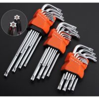 9 Pieces of Torx-shaped Pozi-shaped Hexagon Wrench Screwdriver