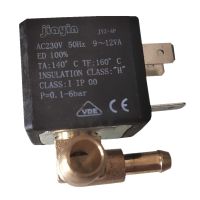 Jiayin JYZ-4P Normally Closed 3mm N/C 2/2 Way AC 230V G1/8" 6Bar Brass Steam Air Generator Water Solenoid Valve Coffee Makers Valves