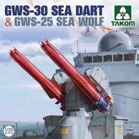 ที่นี่ TAK2138 135 GWS-30 Sea DART &amp; GWS-25 Sea Wolf ชุดโมเดลพลาสติก