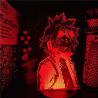 My Hero Academia Kaminari Denki Action Anime Figures 3D Night Lights Model Toys Boku no Hero Academia All Might Xmas Gift Figma