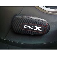 For Mitsubishi Ekx 1pc Carbon Fiber Leather Auto Leg Cushion Knee Pad Car Door Arm Pad Car Accessories Vehicle Protective