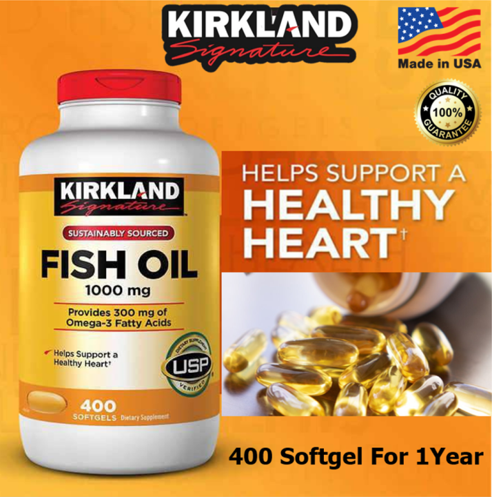 Kirkland Signature Fish Oil Concentrate with Omega3 Fatty Acids 400
