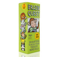 My first brain quest ages 2-3 years old brain task enlightenment level preschool intelligence development Q &amp; a card general practice for American preschool pupils