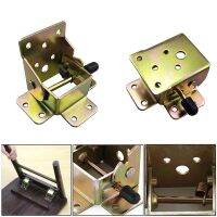 1Pc Iron Locking Folding Table Chair Leg Brackets Hinge Self Lock Foldable Hinges Support Bracket