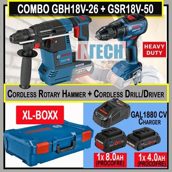 bosch cordless drill BOSCH COMBO GBH18V26 CORDLESS ROTARY HAMMER