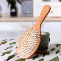 Wood Comb Professional Healthy Paddle Cushion Hair Loss Massage Brush Hairbrush Comb Scalp Hair Care Healthy Bamboo Comb