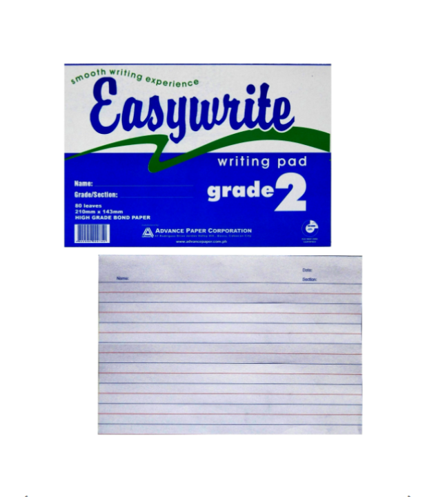 YMS Grade 2 Paper Pad Easy Write Lazada PH